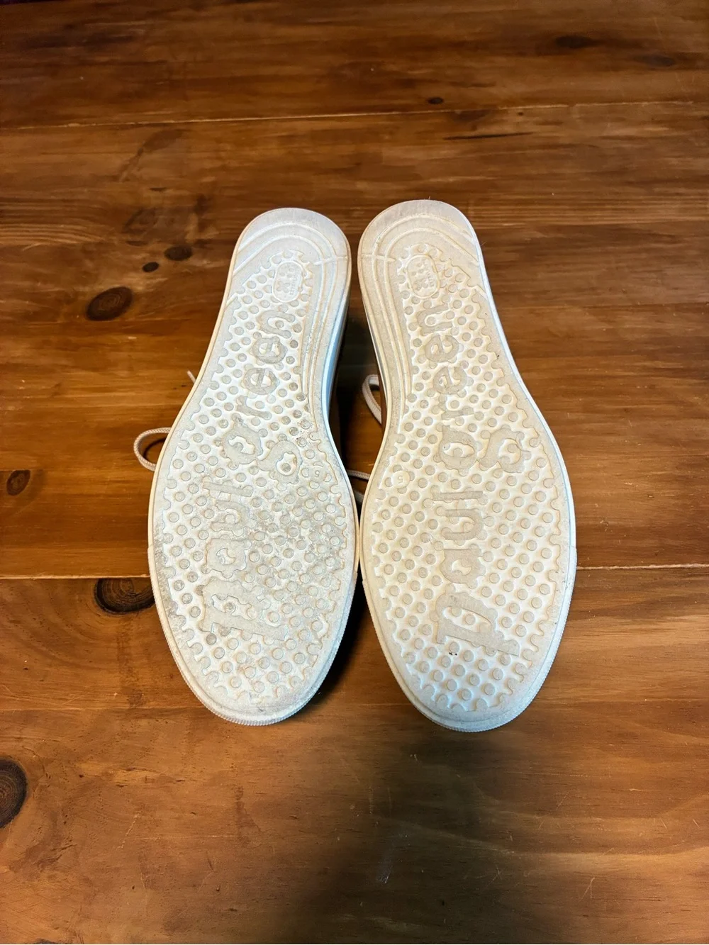 Paul Green Tan Leather Platform Sneakers with White Soles